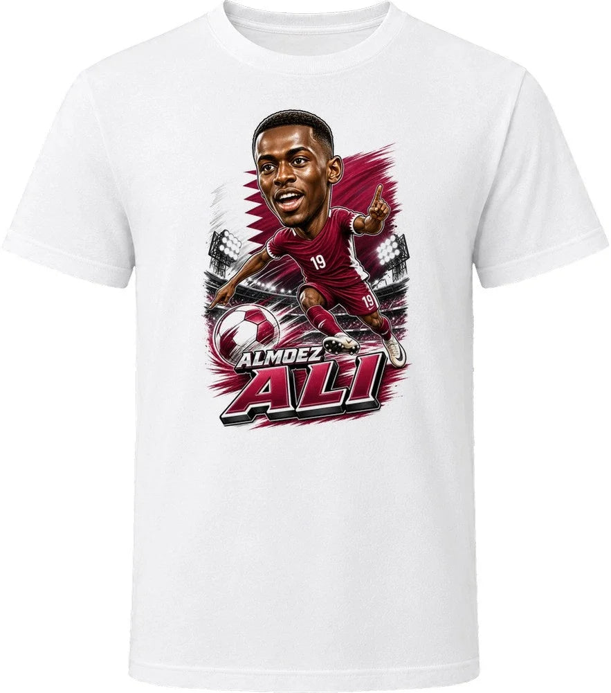 Almoez Ali, Qatar Caricature Soccer 2026 T Shirt Unisex