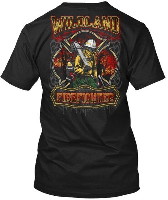 Wildland Firefighter T-Shirt Made in the USA Size S to 5XL