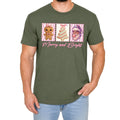 Cute Gingerbread Cookie Santa Mens T-Shirt Merry And Bright Christmas Gift