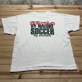 Vintage 90s Aggressive By Nature Soccer By Choice Aussie T Shirt Size Large Unisex