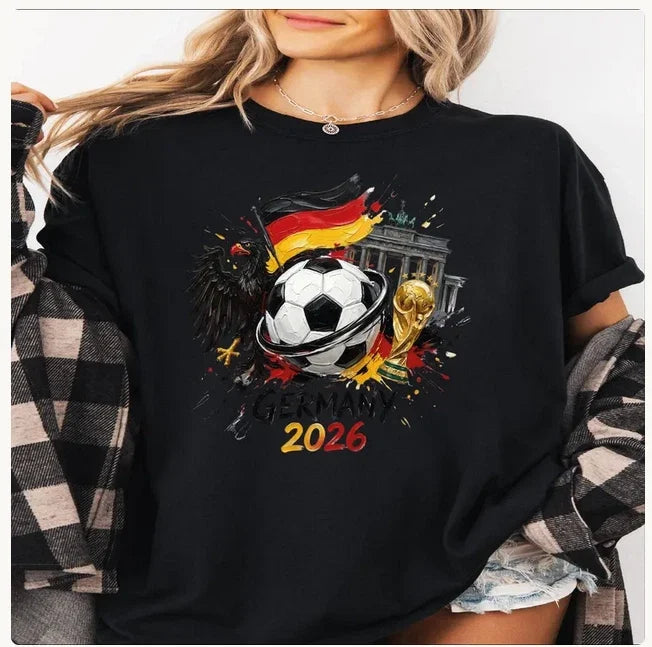 Germany 2026 Shirt, World Cup Soccer Tee, German Flag Football Unisex