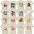 Retro Tropical Beach Awareness Adult T-Shirt Vacation Birthday Gift