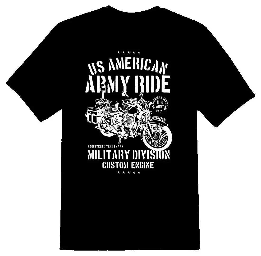Army Ride Shirt Black or White Tee Unisex