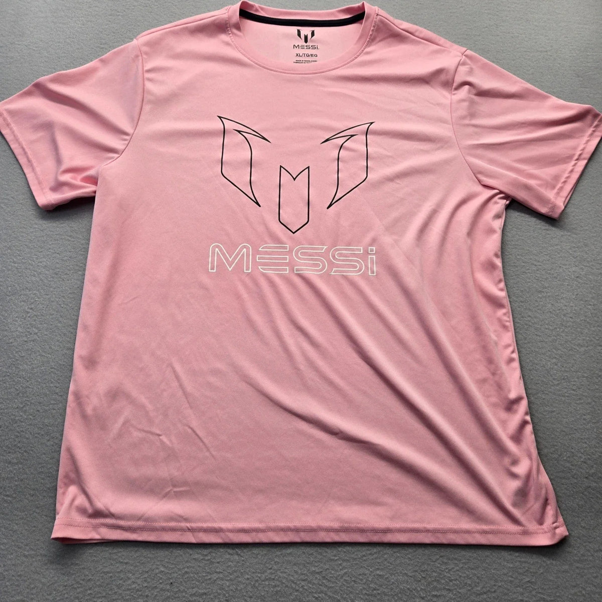 Messi Official Graphic Mens XL Pink Inter Miami Soccer Athletic Tee Unisex