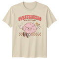 Overthinking Is My Superpower Brain Graphic T-Shirt Funny Quote