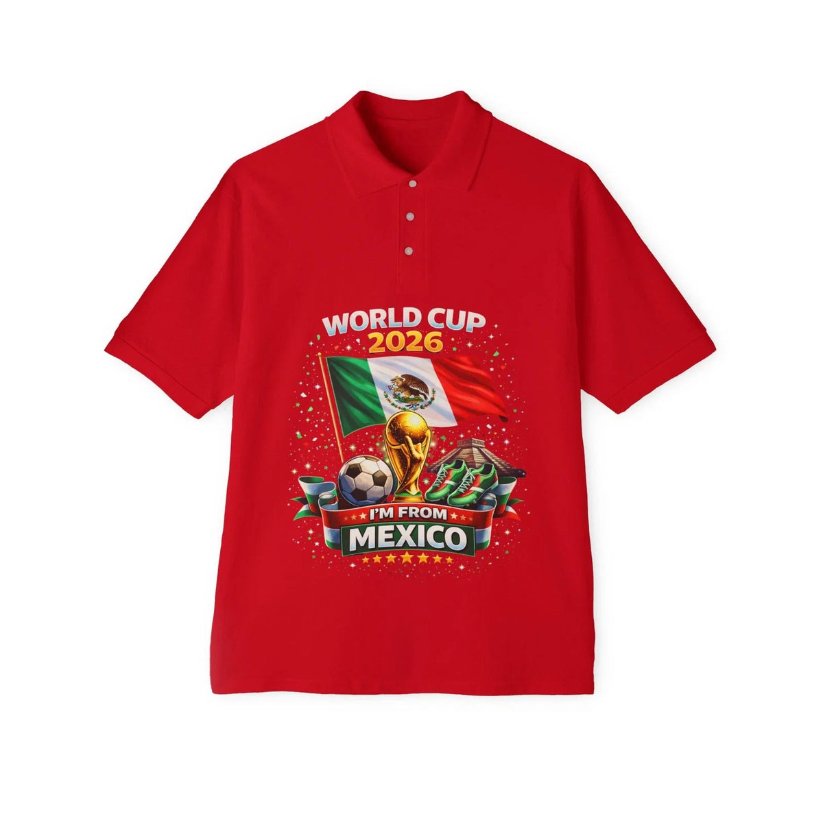 World Cup 2026 Mexico Flag Soccer Polo | I'm From Mexico Polo Unisex