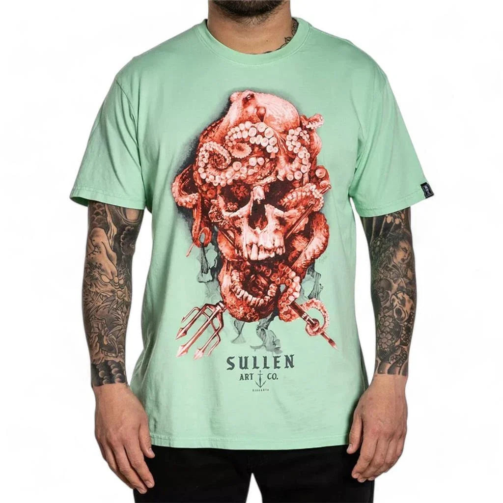 Men's Sullen Art Collective Neptune Neptunian Skull Premium Tee S-4XL Unisex