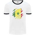 Torn Senegal Flag Senegalese Day Football Mens Ringer Unisex