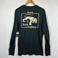 Roark Jamie Thomas Long Sleeve Premium Tee T Shirt Black Men's Size M Unisex