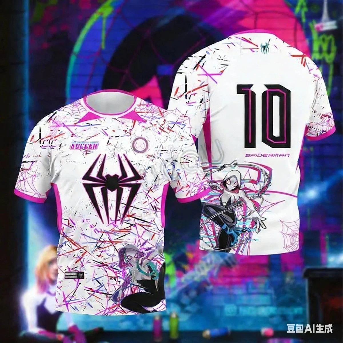 Spiderman Spider-Verse Football s 2026 World Cup Polyester Breathable Unisex