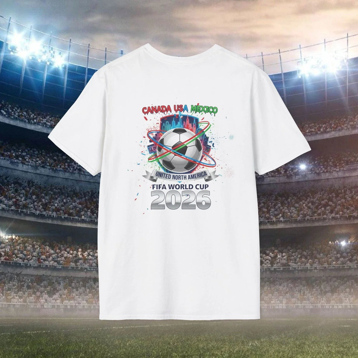 Mexico USA Canada Soccer Emblem | 2026 World Cup | World Cup Shirt Unisex