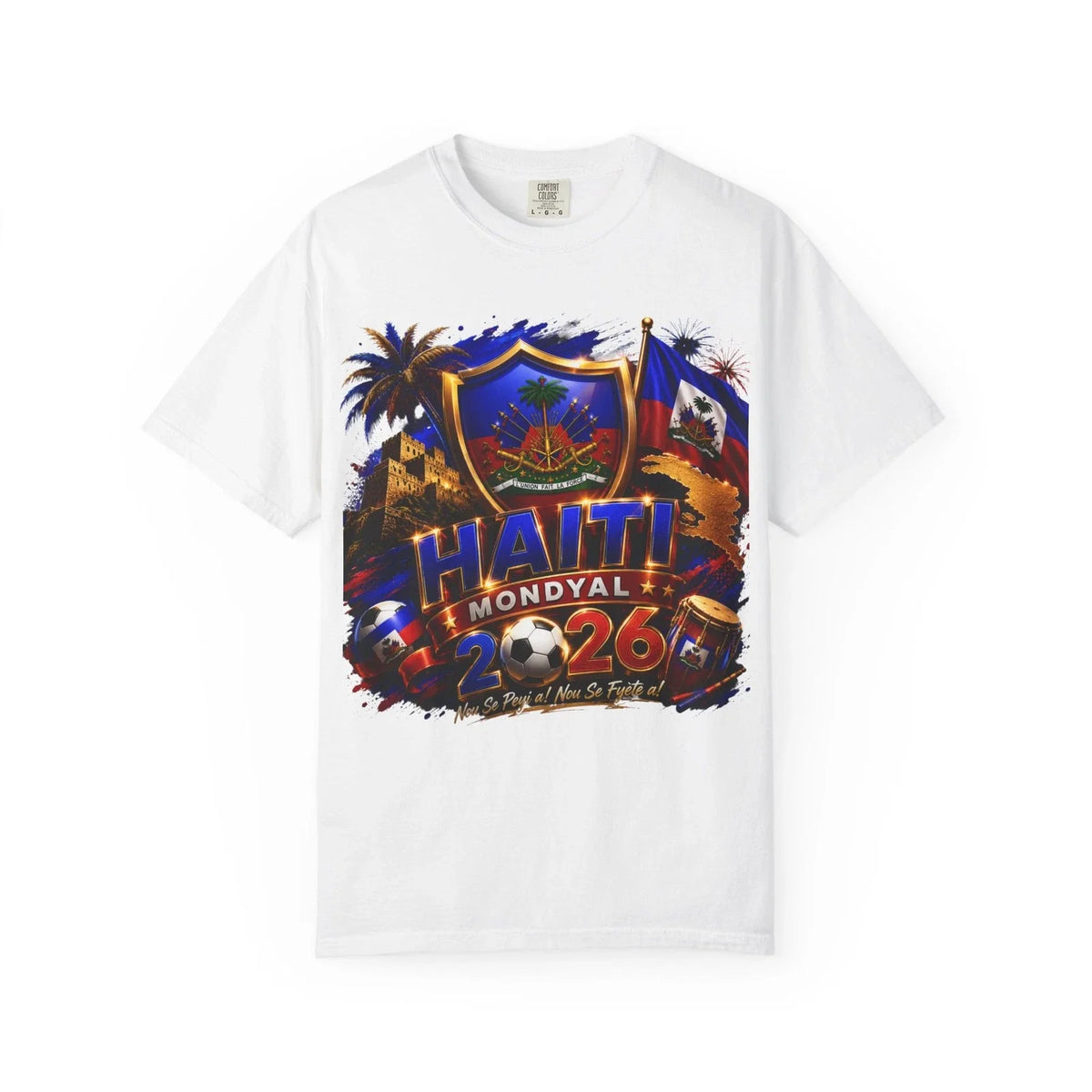 Haiti Mondyal 2026 Soccer | Haitian Crest, Flags Unisex