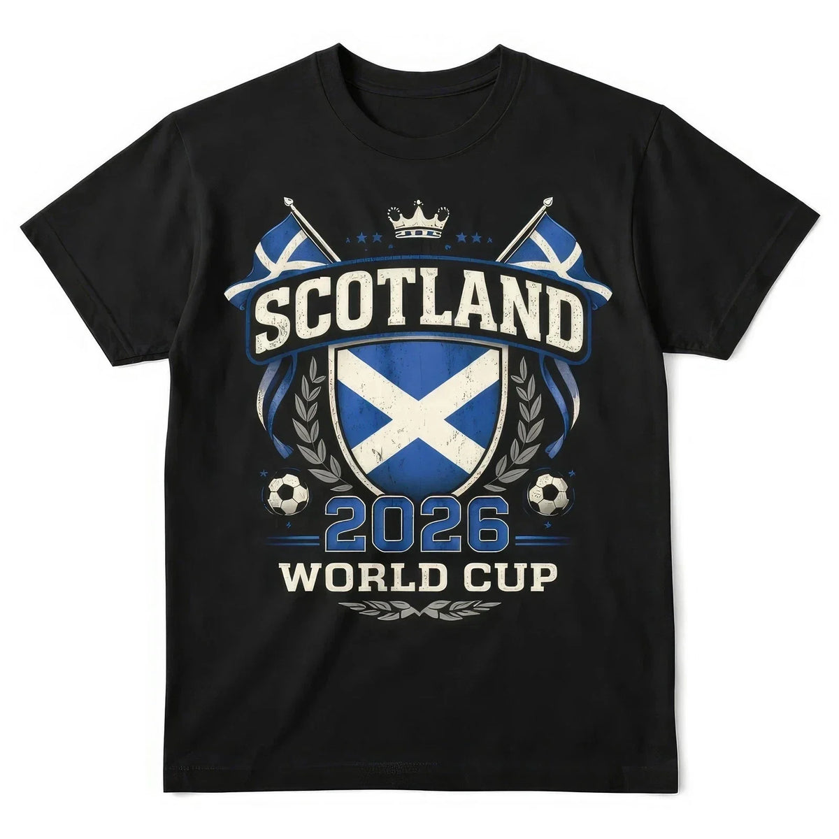 Scotland World Cup 2026 Football Fan T Shirt Scottish Soccer Graphic Tee Unisex