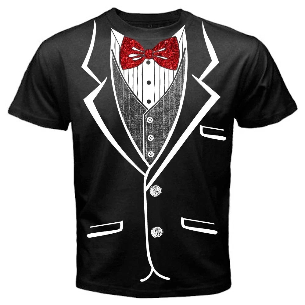 Tuxedo , with glitter bow tie Unisex