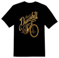 Racer downhill bicycle black or white Tee Unisex