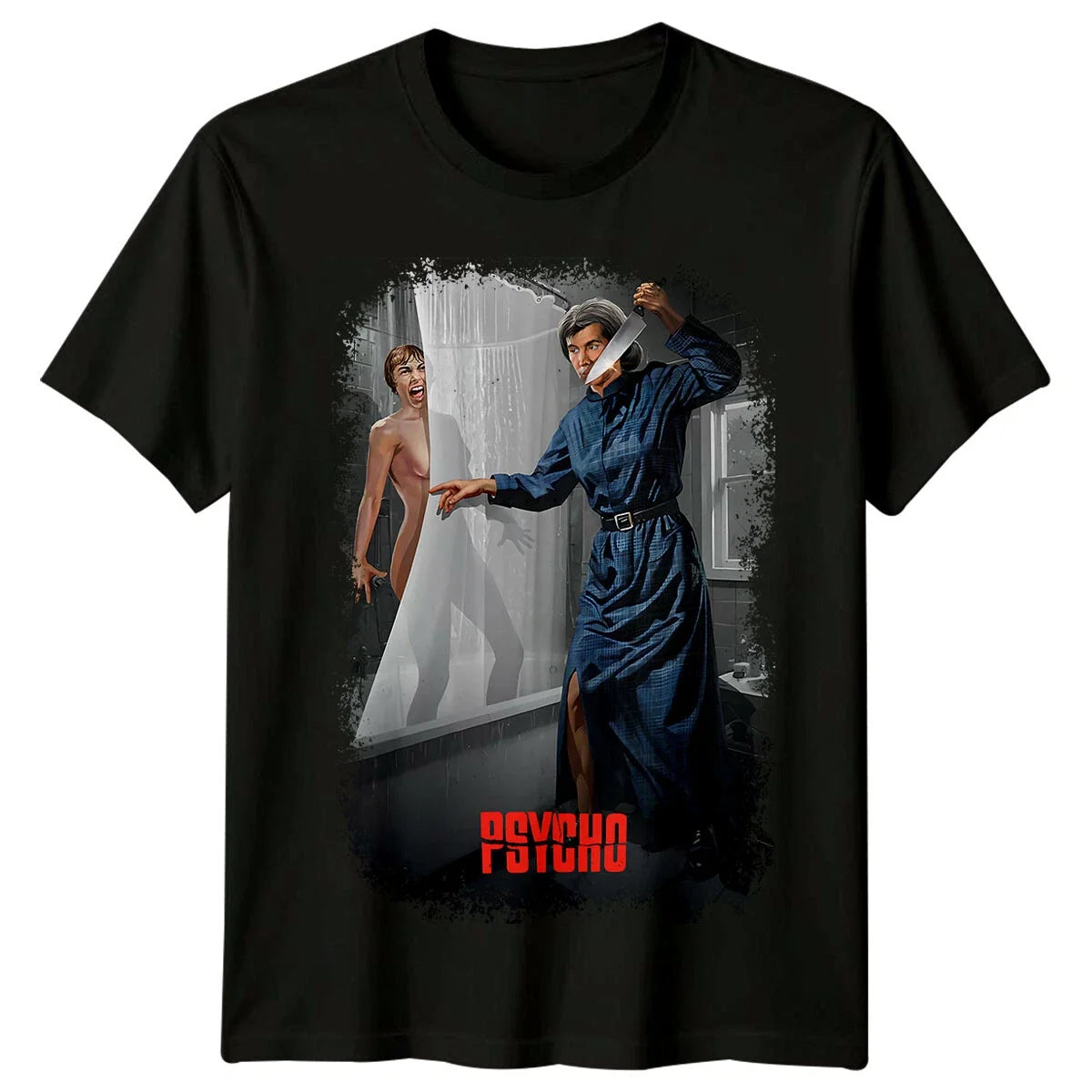 Psycho (1960) Movie Poster Inspired Retro Tee Unisex Unisex