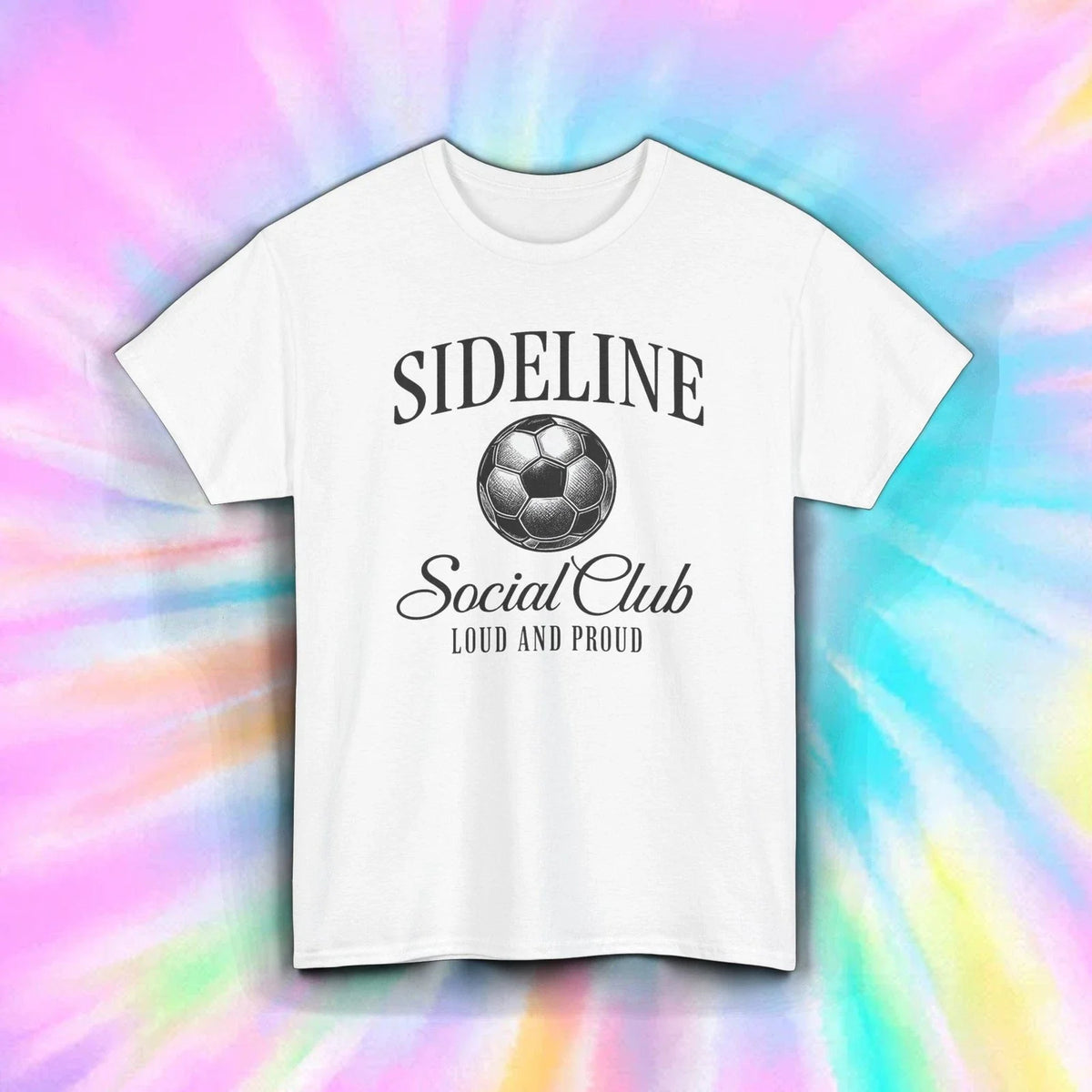 Sideline Social Club Shirt Soccer Mom Dad Fan Loud And Proud Sports Tee S-5XL Unisex