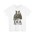 Bat Skeleton Shirt Holiday Gothic Gift Women Folk Art Tee Bat T-Shirt Halloween