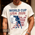 USA 2026 Soccer Shirt, United States Football Tournament Tee Unisex