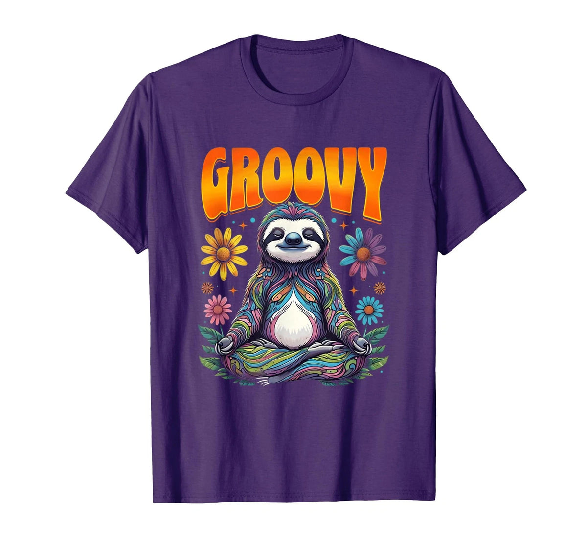 Groovy 70s Tie Die Hippie Men Groovy T-Shirt