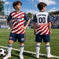 🔥Personalized USA Football Team 2026 AOP Set Gift Kids Fan Apparel Unisex
