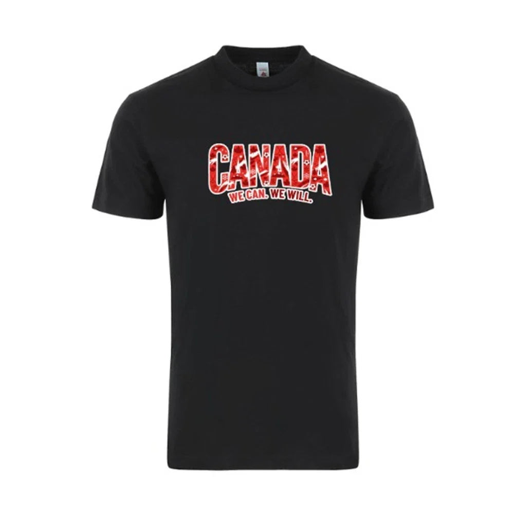 Canada Country Flag Soccer World Cup 2026 Adult Unisex Football Tee Unisex