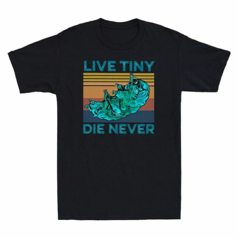 Lovers Tiny Men's Vintage Tardigrade Cotton Tee Die Animal Live Never Unisex