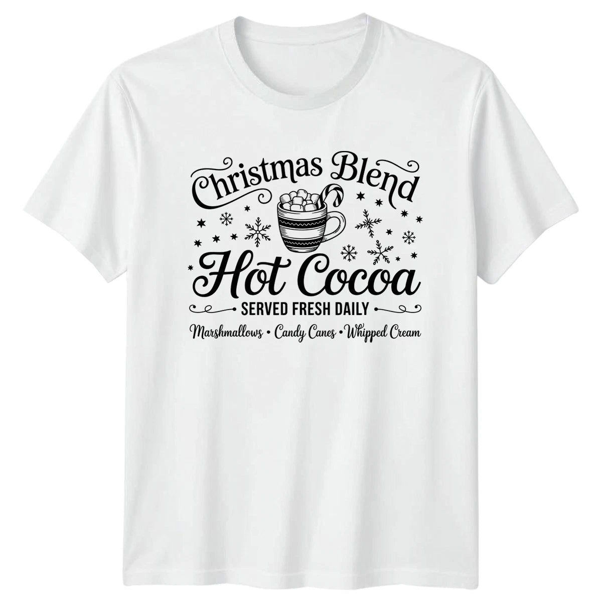 Christmas Blend Hot Cocoa Christmas Hot Beverages Mens T-Shirt Womens Tee