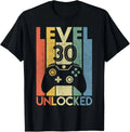 Level 30 Unlocked Funny Video Gamer 30th Birthday Gift Unisex Unisex