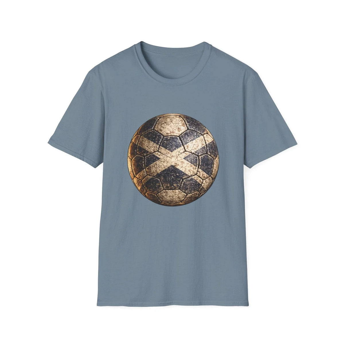 Scotland Vintage Soccer Ball Distressed Retro Football Fan Tee Unisex