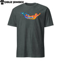 Abstract Colorful Silhouette Soccer Player Celebrating Goal Unisex Unisex