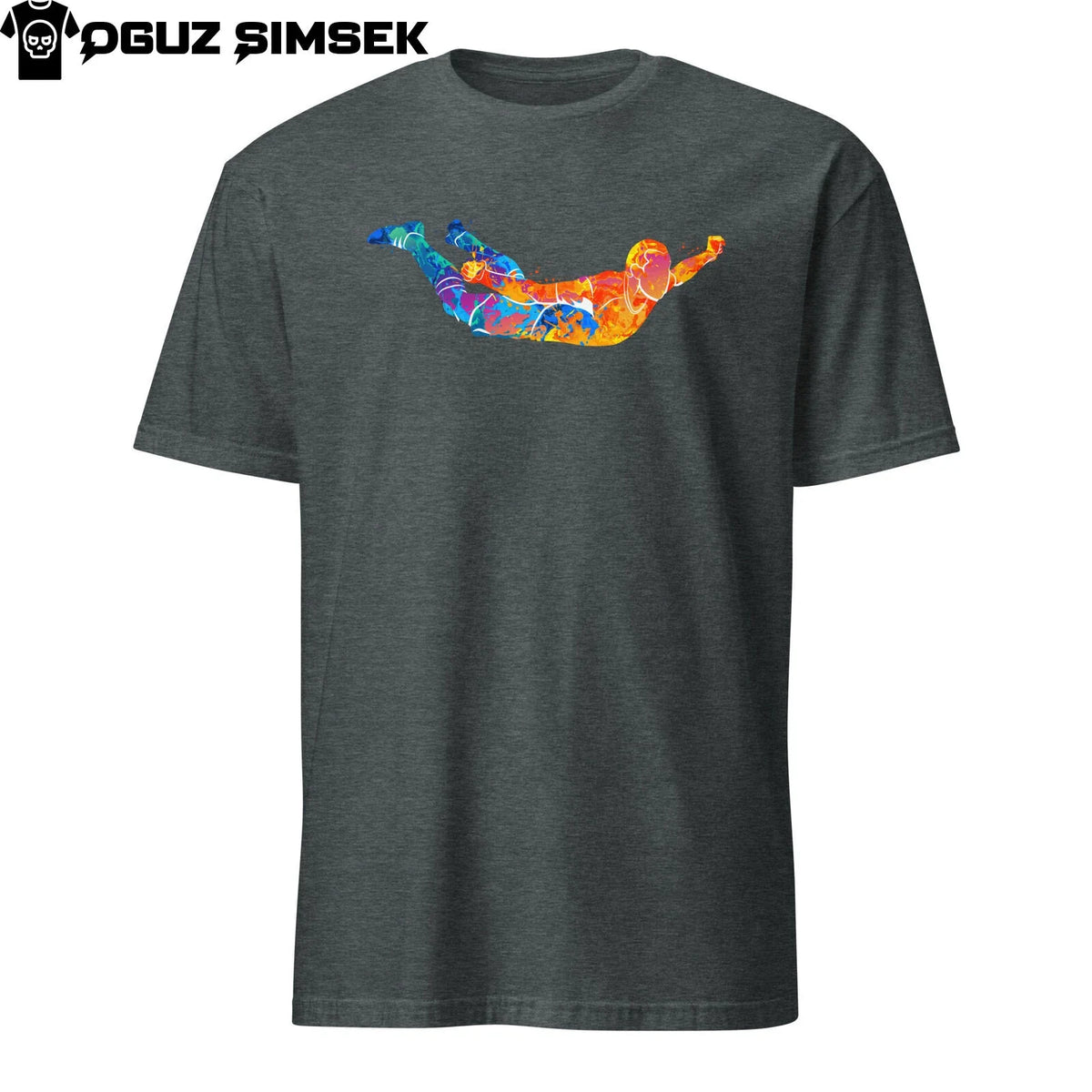 Abstract Colorful Silhouette Soccer Player Celebrating Goal Unisex Unisex
