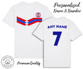 Croatia Strip 2026 Personalised Name & No Adult Kids Baby, Football Euro Unisex