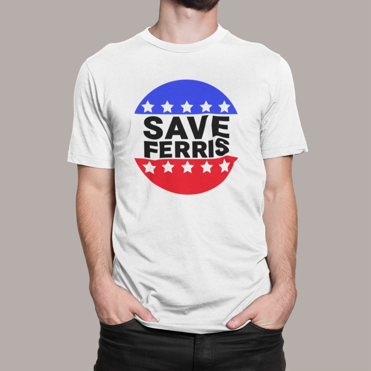 SAVE FERRIS T SHIRT FERRIS BUELLERS DAY OFF COMEDY RETRO 80s ADULTS KIDS Unisex