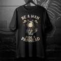 Biker T-Shirt Panhead Engine, Be a Man Ride a Panhead, Motorcycle Tee Shirt
