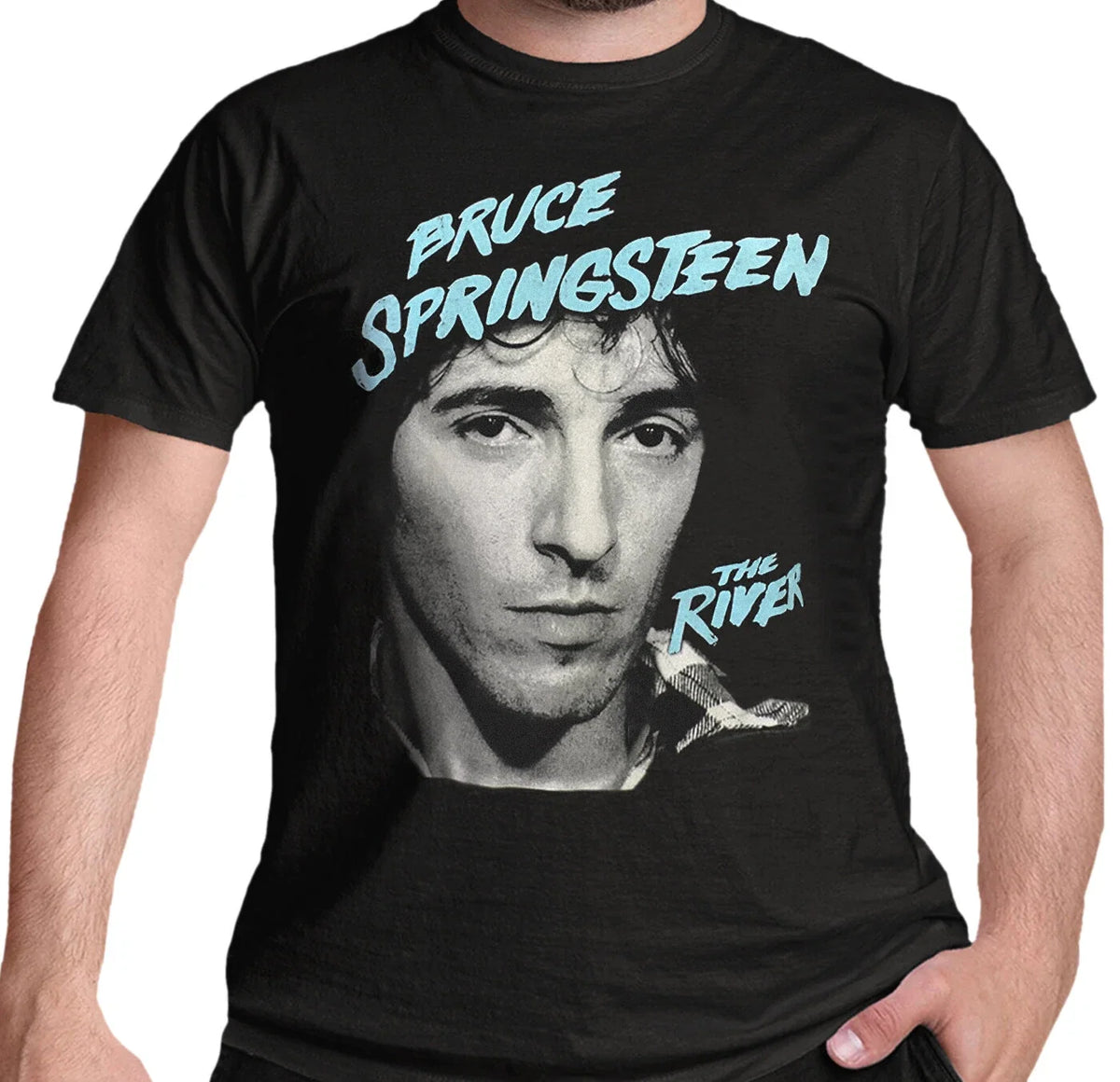 Official Bruce Springsteen T Shirt The River The Boss Classic Rock Black New Unisex
