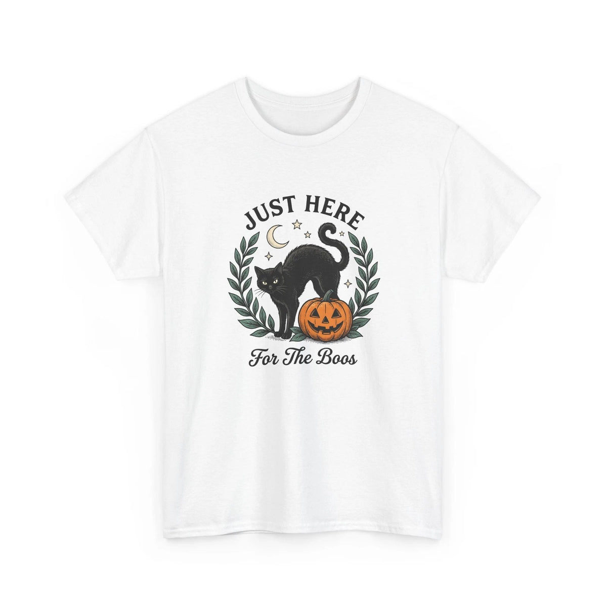 Black Cat Halloween Pumpkin Shirt Halloween Animal Gift Women Classic Tee Cat
