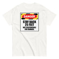 Funny Sarcastic T-Shirt Danger Warning Sign Personal Space Humor Graphic Tee