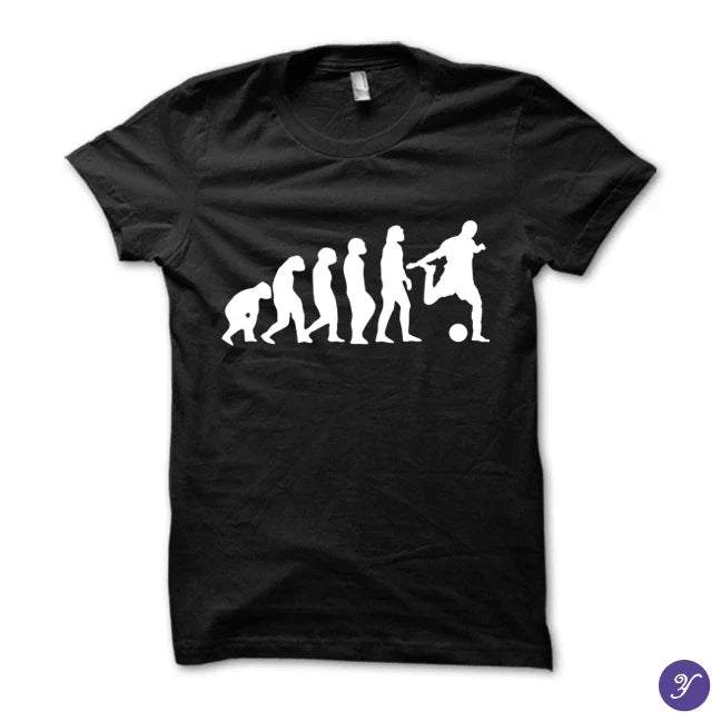 Football Evolution tshirt Soccer Parody Sports ronaldinho ronaldo david beckham Unisex