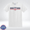 Vintage USA Soccer Style Red White Blue Unisex