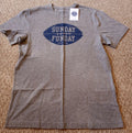 New! Life Is Good "Sunday Funday" Gray Size Medium Unisex