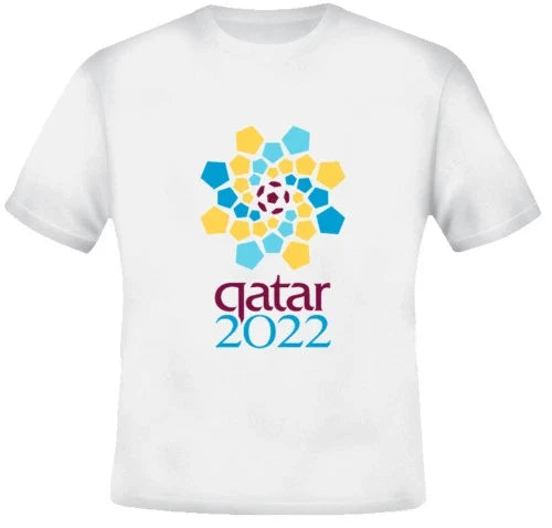 2022 Future World Cup Quatar Soccer Fan White T Shirt Unisex
