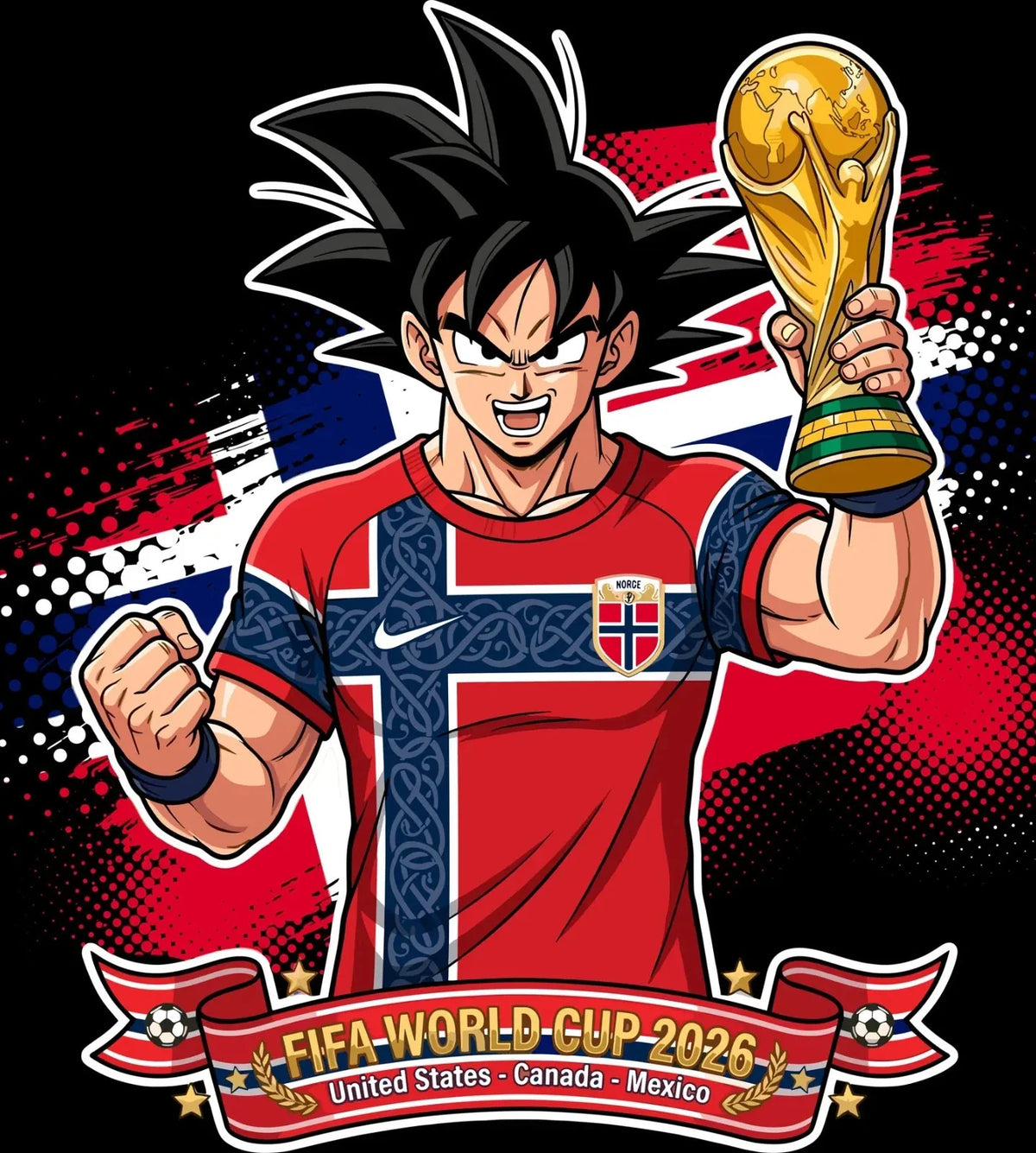 norway World Cup Football DTF Iron On Heat Transfer Unisex Soccer T shirt Unisex