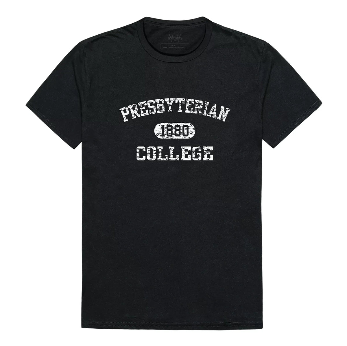 Presbyterian College Blue Hose NCAA Distressed Arch College Tee T Shirt Unisex