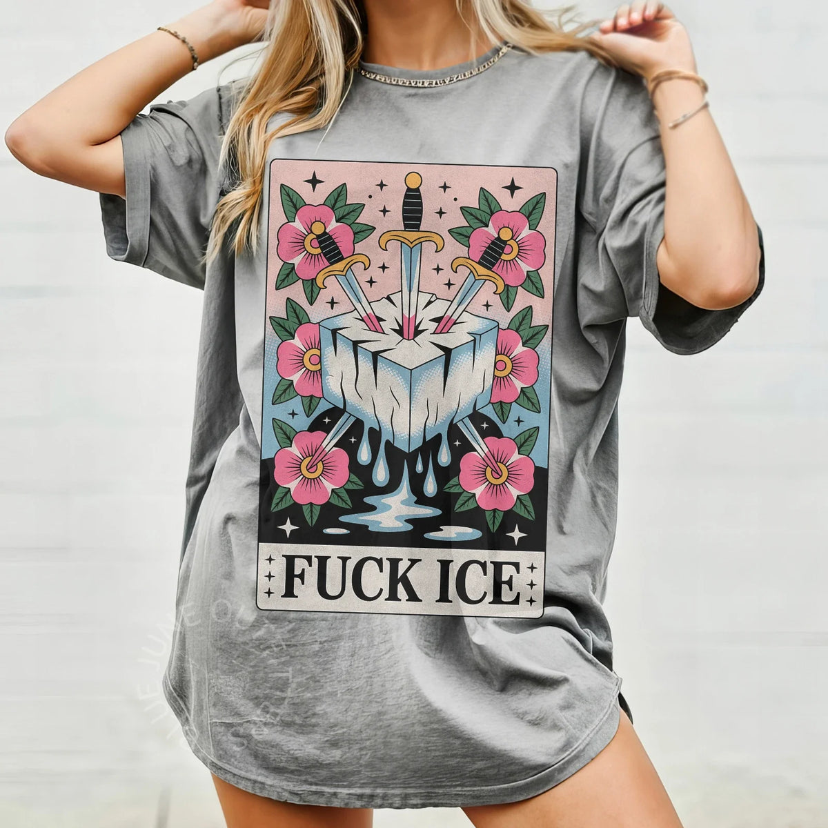 Fck ICE Comfort Colors® – Rebel Punk Activist Graphic Tee Unisex