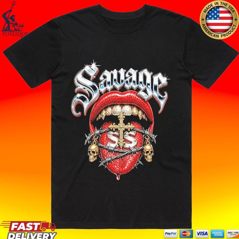 Sadstonie Savage Lips Chrome Unisex
