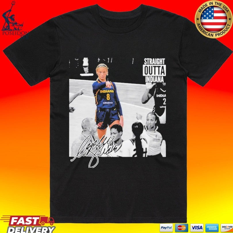 Sophie Cunningham Indiana Fever Wnba Pointing Meme Straight Outta Indiana Signature