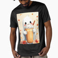 Ghost Barista Halloween Coffee Shop T-Shirt – Cute Cozy Design by ArmaanArts