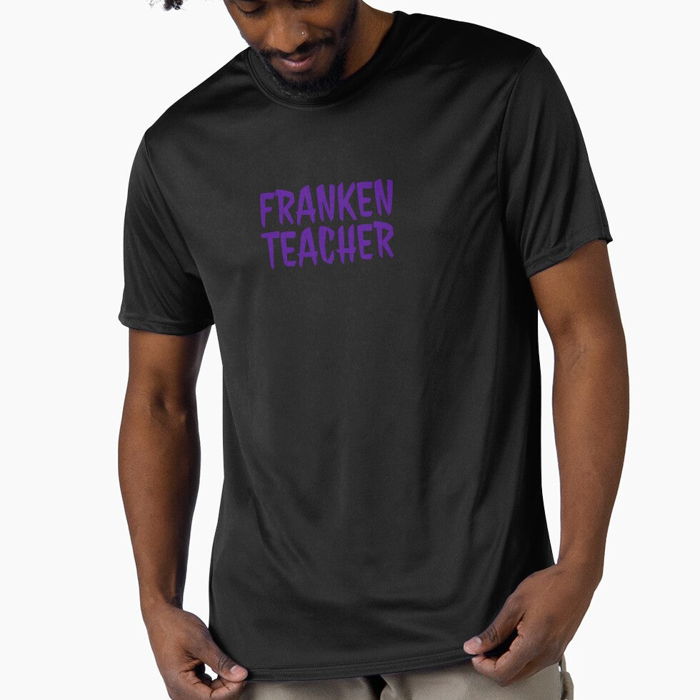 Spooky Classroom Educator Funny Halloween Franken Teacher  Shirt Design by E-lenaLu