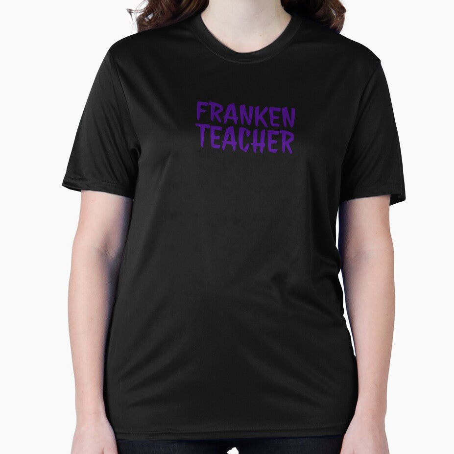 Spooky Classroom Educator Funny Halloween Franken Teacher  Shirt Design by E-lenaLu